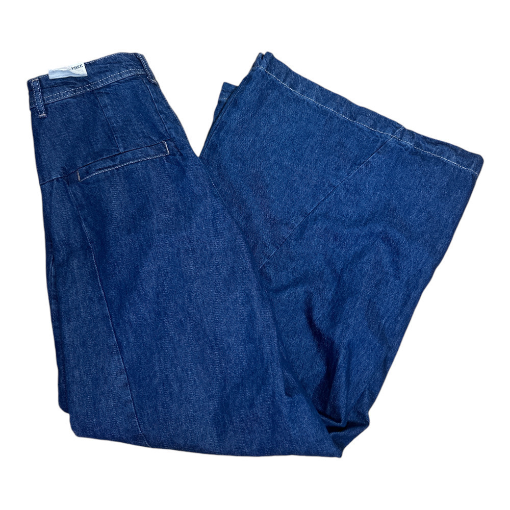Free People Equinox Blue Denim Wide Leg Jeans Women's Size 26 NWT - Picture 4 of 8